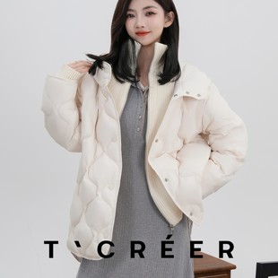 时尚 T`CREER｜ 新款 冬季 舒适宽松高级羽绒服外套女 雨濯春尘