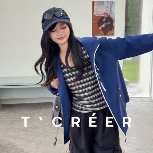 T`CREER｜ 山叙遥途 抽绳连帽防风外套立体口袋简约户外休闲夹克