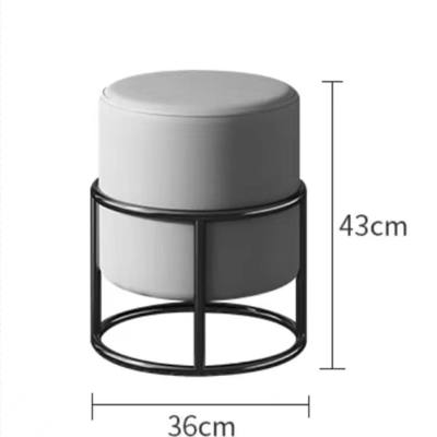 意式轻奢小凳子创意茶桌客人圆凳家用茶椅小圆凳梳妆台餐桌矮凳结