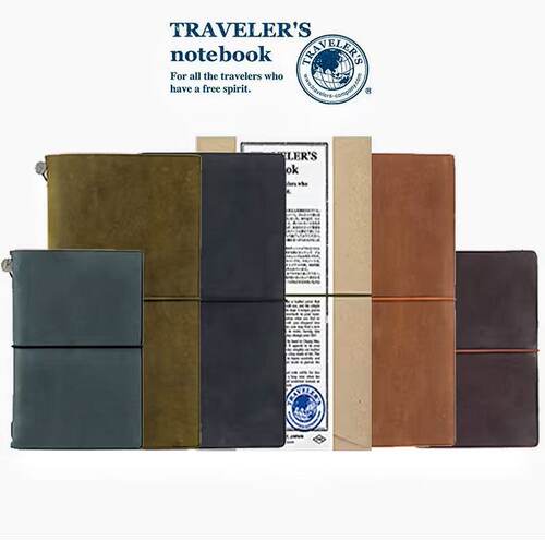 Traveler's Notebook旅行者手账本 标准版 护照版 笔记本 TN本子