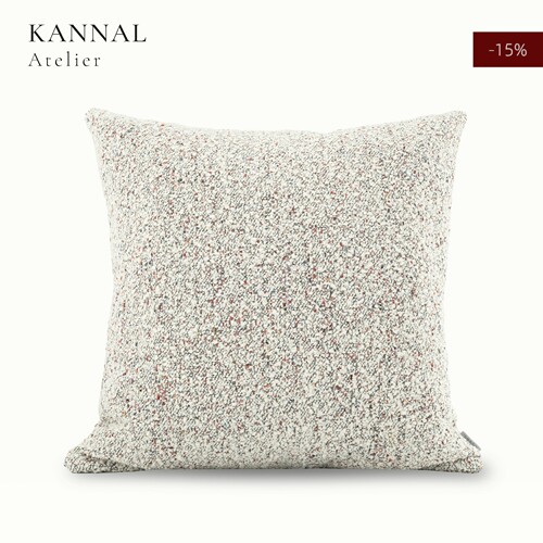 KANNAL云彩白色提花艺术颗粒枕