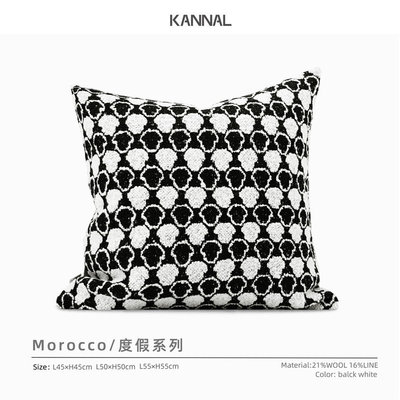 摩洛哥法式羊毛靠垫抱枕