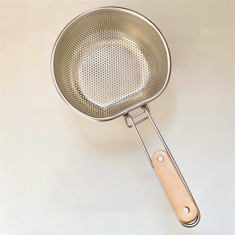 厨房漏网过滤网筛家用不锈钢漏勺多功能捞面捞水饺漏网筐油炸厂家