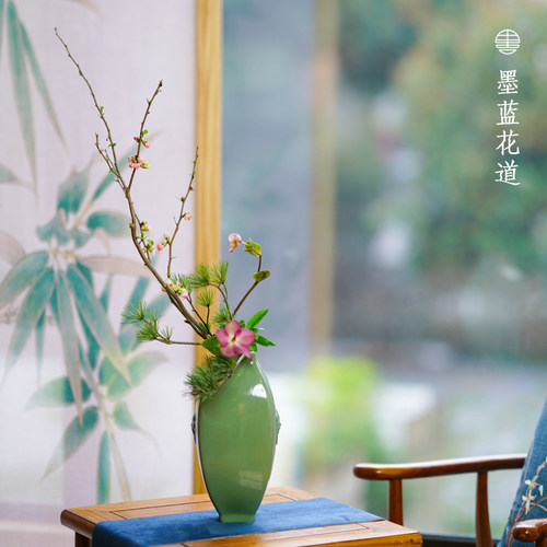 文人小原流投入日式花瓶
