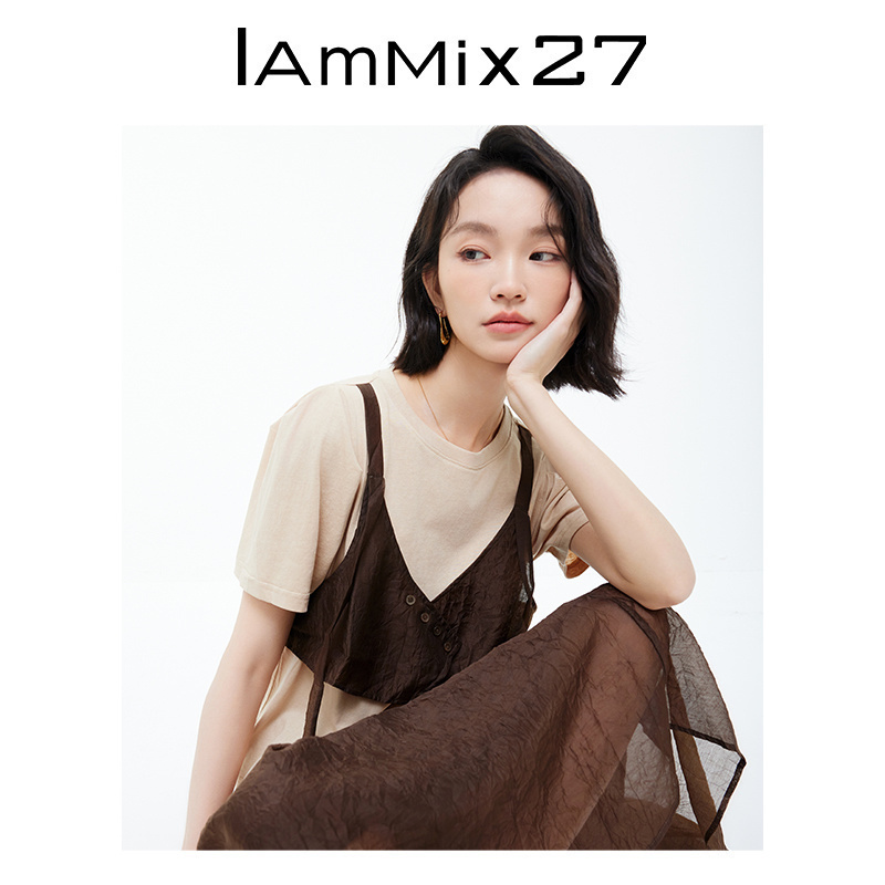 IAmMIX27夏季时尚套装短袖两件套