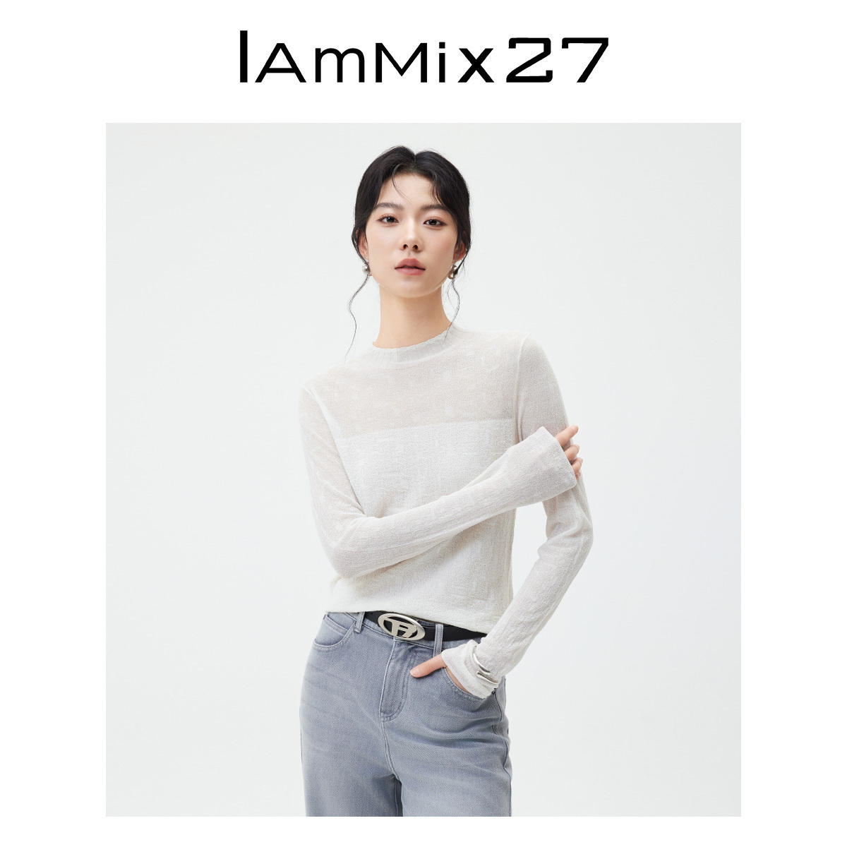 IAmMIX27圆领套头针织衫女