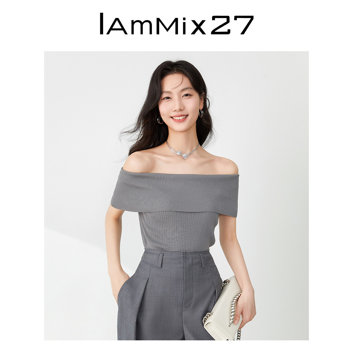 Iammix27简约套头针织衫