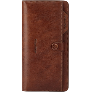 英皇保罗钱包男士长款皮夹真皮新款复古潮牌卡包手拿包送多功能款