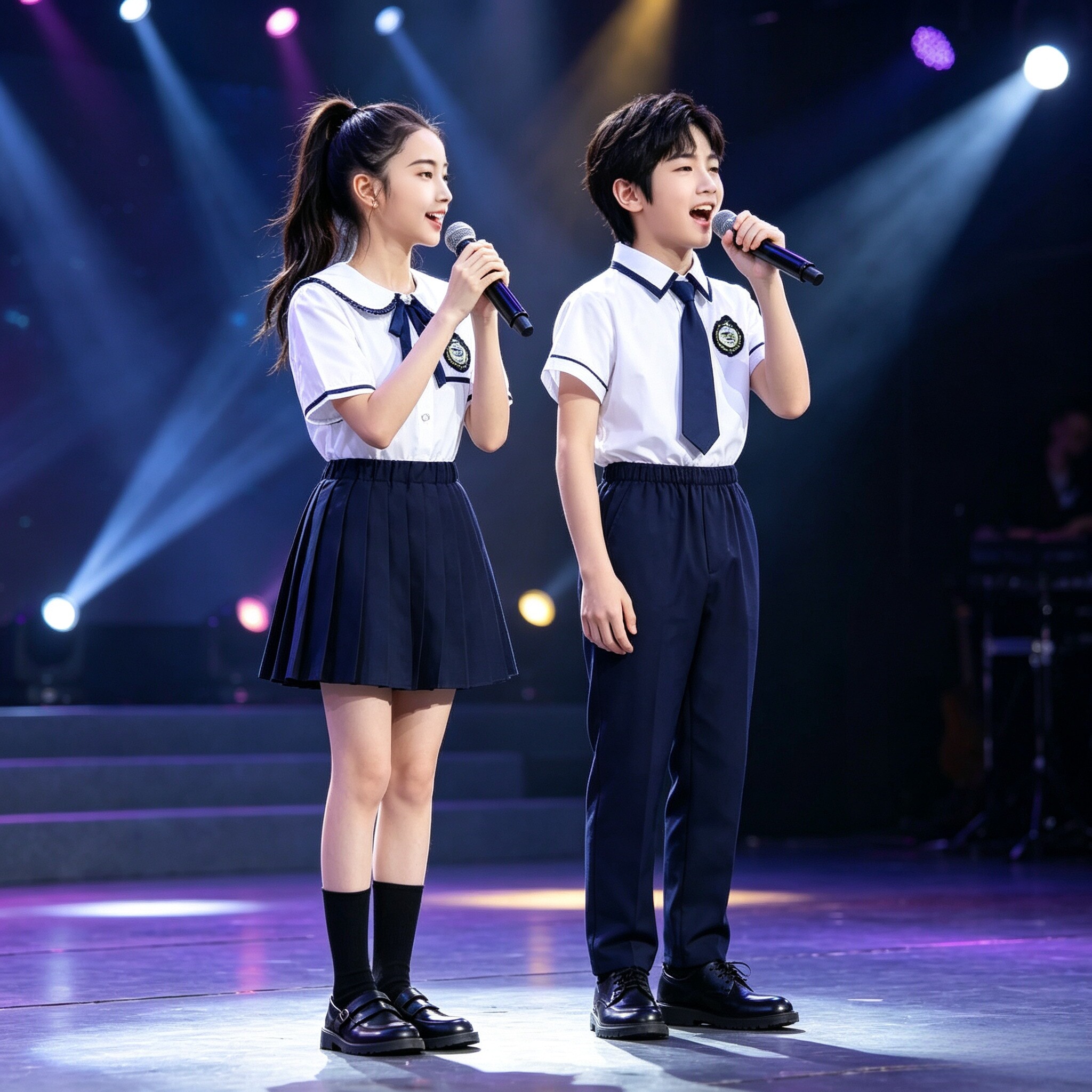 国庆节儿童大合唱演出服小学生诗歌朗诵比赛表演幼儿园毕业照班服