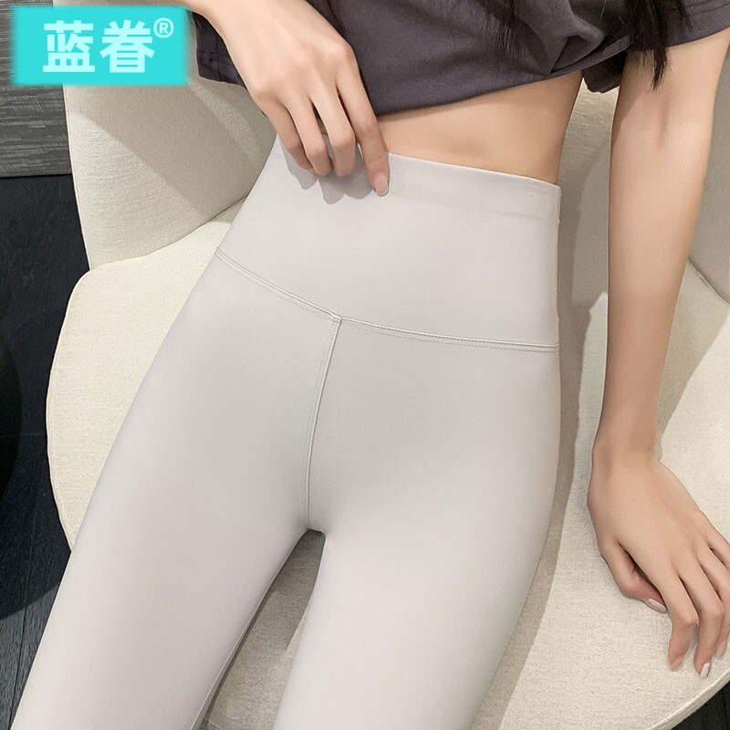 灰白色沙鲨鱼皮打底裤