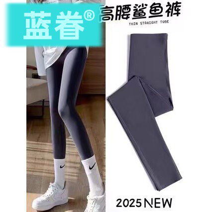 鲨鱼裤2025新款显瘦高腰薄款瘦腿收腹提臀运动瑜伽裤打底裤外穿女