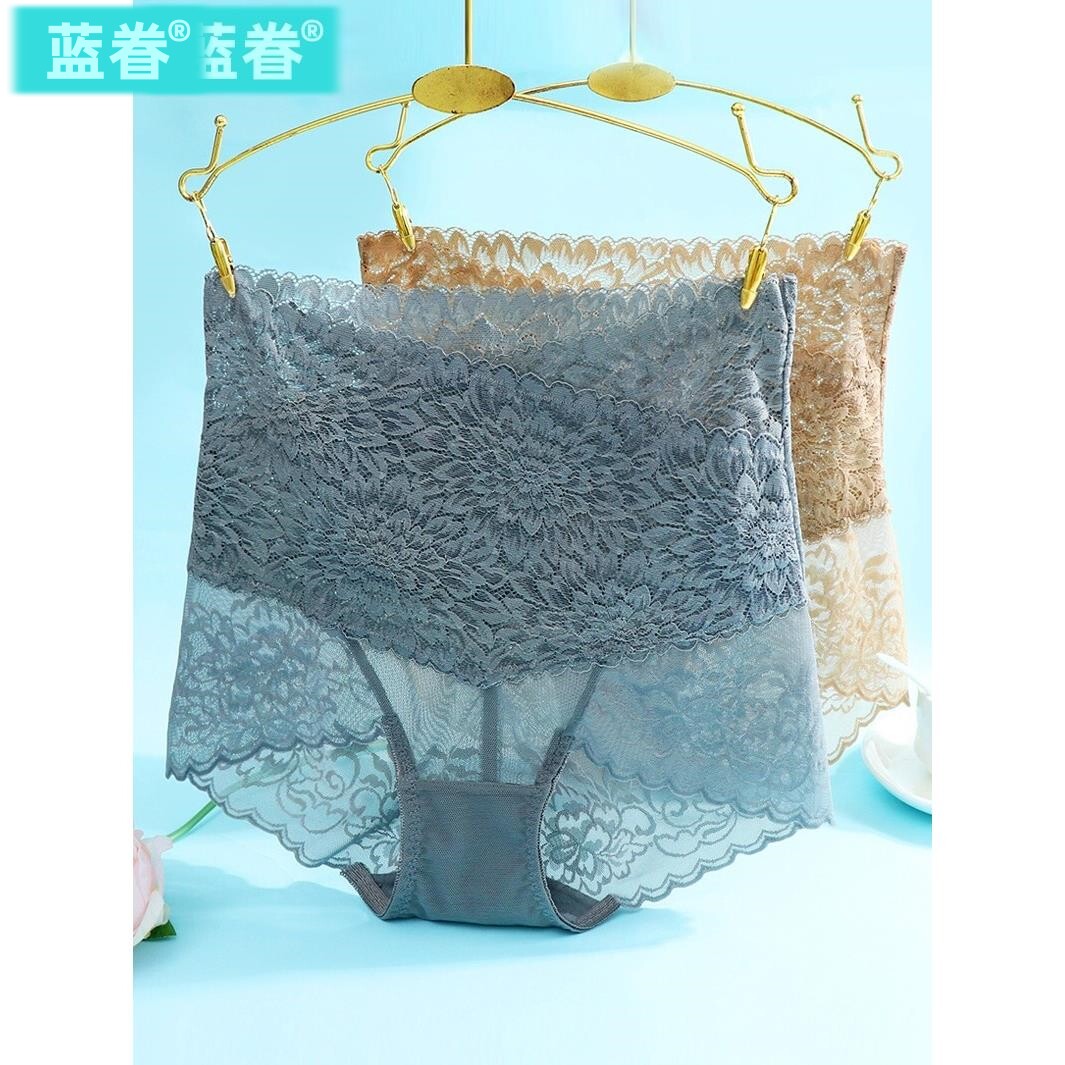 8113高腰蕾丝内裤女士收腹收小肚子 无痕性惑舒适提臀裤头