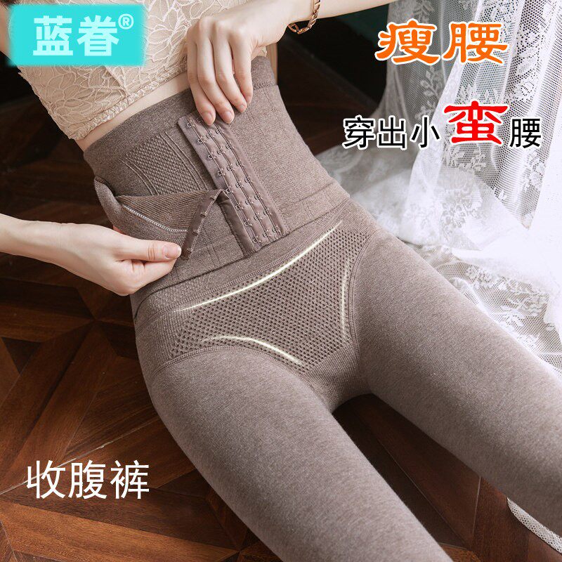 秋冬高腰收腹加绒加厚打底裤女外穿棉大码束腰提臀保暖压力连裤袜