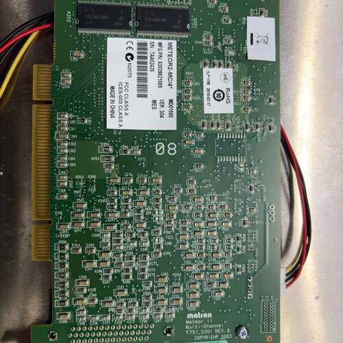 议价MATROX METEOR2-MC/4 图像采集卡 Y75可维修