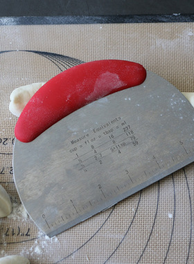 不锈钢刻度刮面铲切面刀面粉面团切刀面包烘培蛋糕刮板