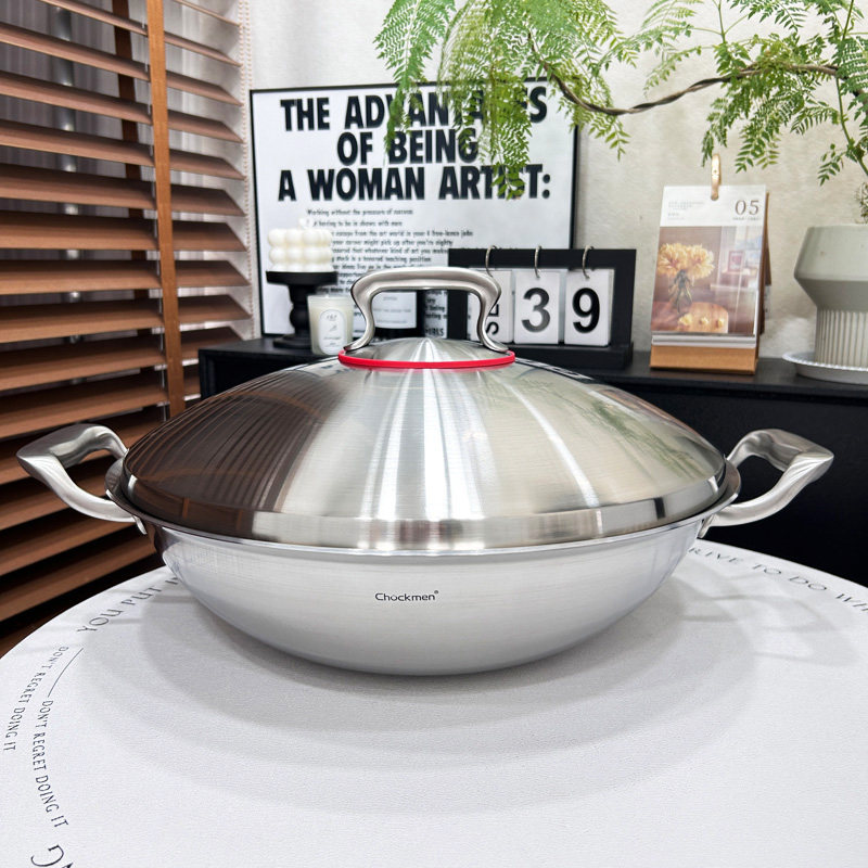 18/10不锈钢炒锅家用大号加厚双耳无涂层不粘圆底炒菜锅大蒸锅,厨房/烹饪用具,炒锅,淘宝优惠券,粉丝福利购,淘宝优惠卷
