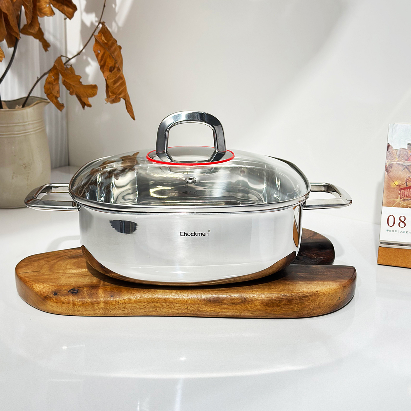 方形汤锅304不锈钢加厚一体成型