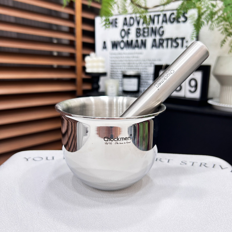 304不锈钢捣蒜器加厚实心手动