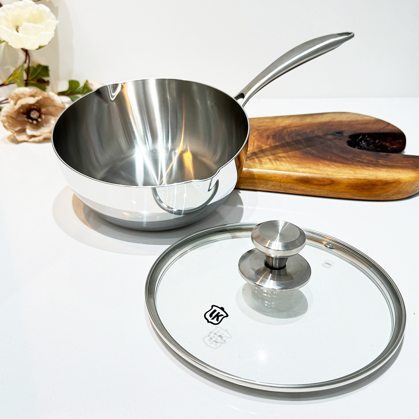 18/10不锈钢雪平锅家用小炒锅