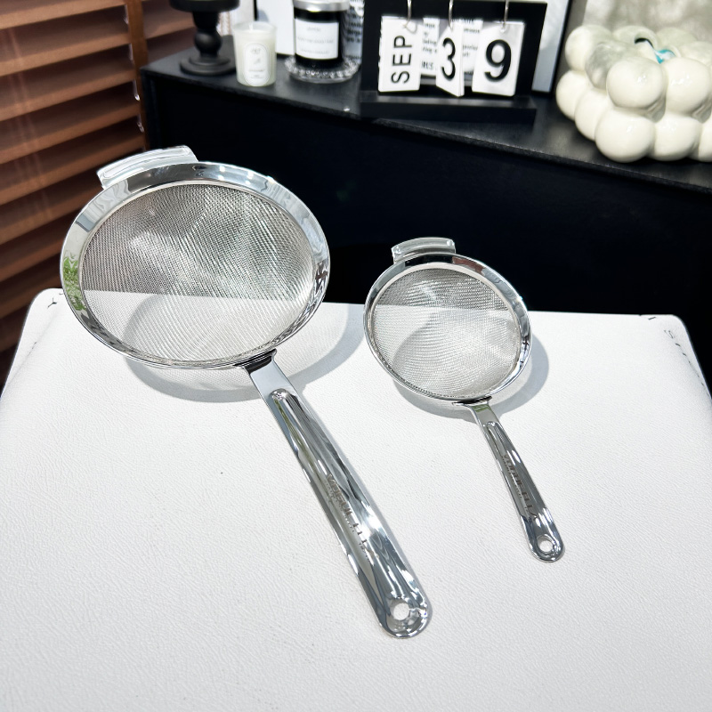 高端18/10不锈钢网筛漏勺加密过滤网油格304豆浆果汁过滤漏网隔渣