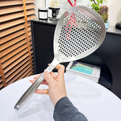 10不锈钢大漏勺加厚家用油炸笊篱长柄捞勺煮面网捞捞饺子神器