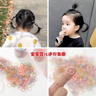 宝宝扎头发一次性小皮筋婴儿小号啾啾发圈儿童小辫子头绳不勒发饰