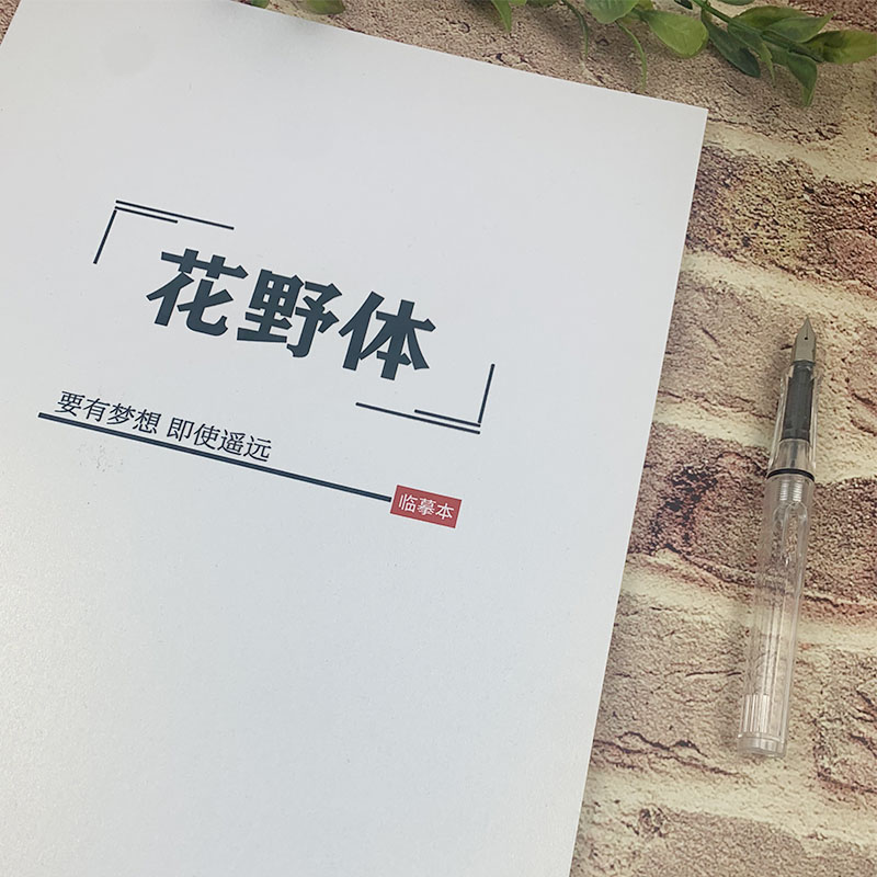 花野体行楷手写学生字帖励志美文