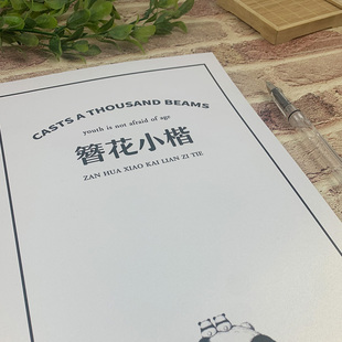 簪花小楷硬笔临摹初高中生古诗文励志语录名人名言唯美文案练字帖