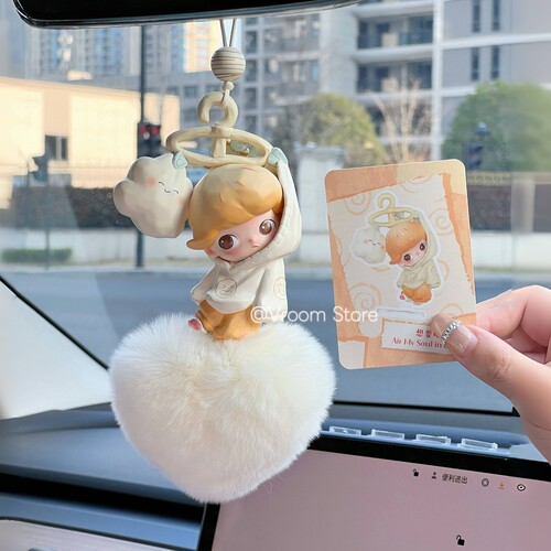 正版泡泡玛特dimoo车挂后视镜装饰车内挂饰送男生女生高级感礼物
