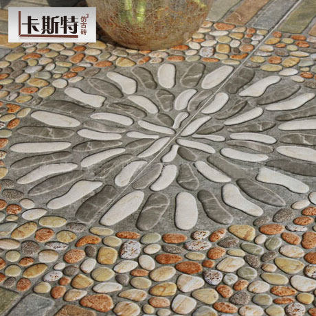 美式室外庭院地砖仿鹅卵石仿古砖花园院子铺砖阳台瓷砖防滑墙砖