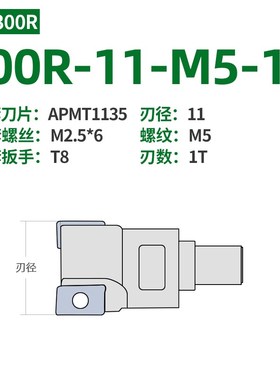 BAP300R/ASM小径锁牙式刀头抗震螺纹头CNC加工数控中心钨钢抗震杆