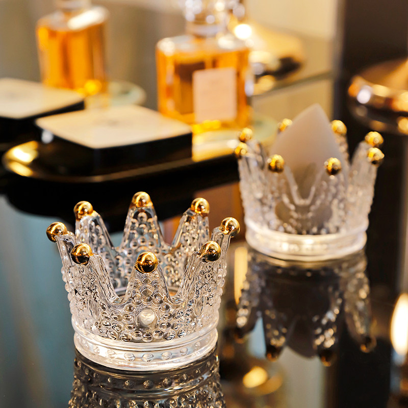 魅时尚粉扑球海绵彩妆蛋美妆蛋工具架托放化妆蛋的架子首饰收纳盒