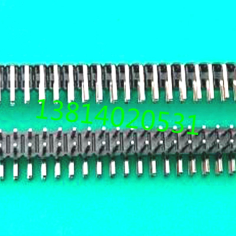 (10个)2*40P双排弯针 排针  间距2.54mm排针 双排 连接器 全铜针
