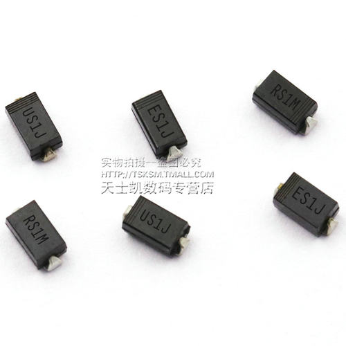 RS1M/1G FR107贴片 RS1M 高压整流快恢复二极管 ES1J 1A/1000VSMA