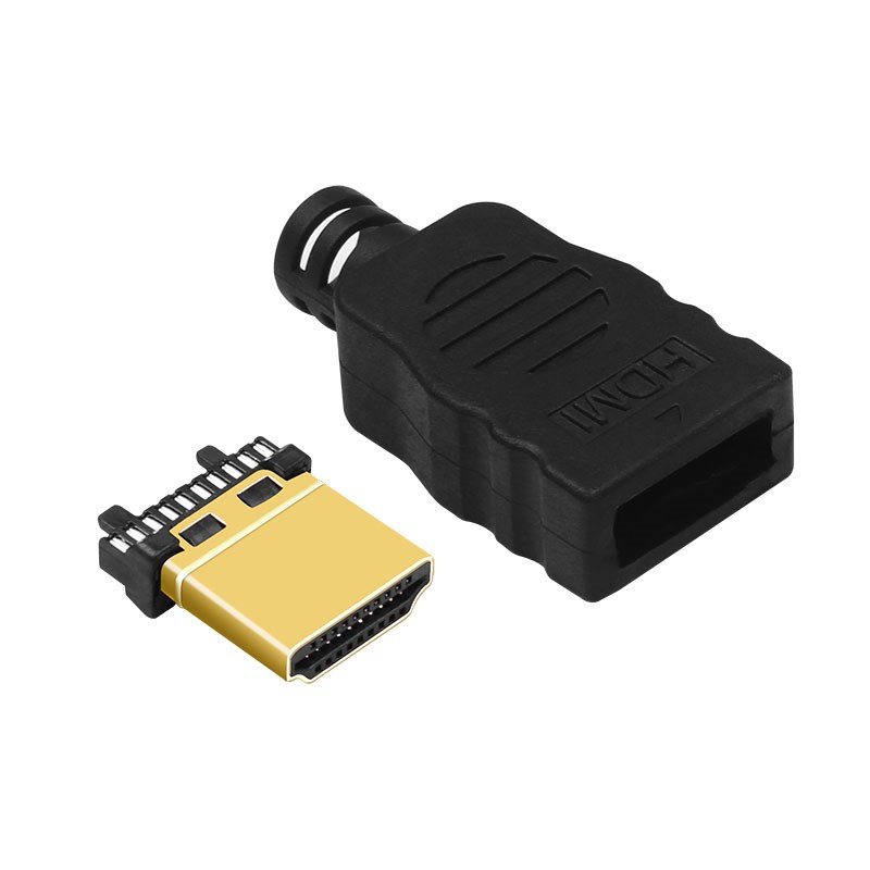 焊接式 HDMI连接器 HDMI高清线公头 HDMI线焊接头 镀金HDMI焊接头