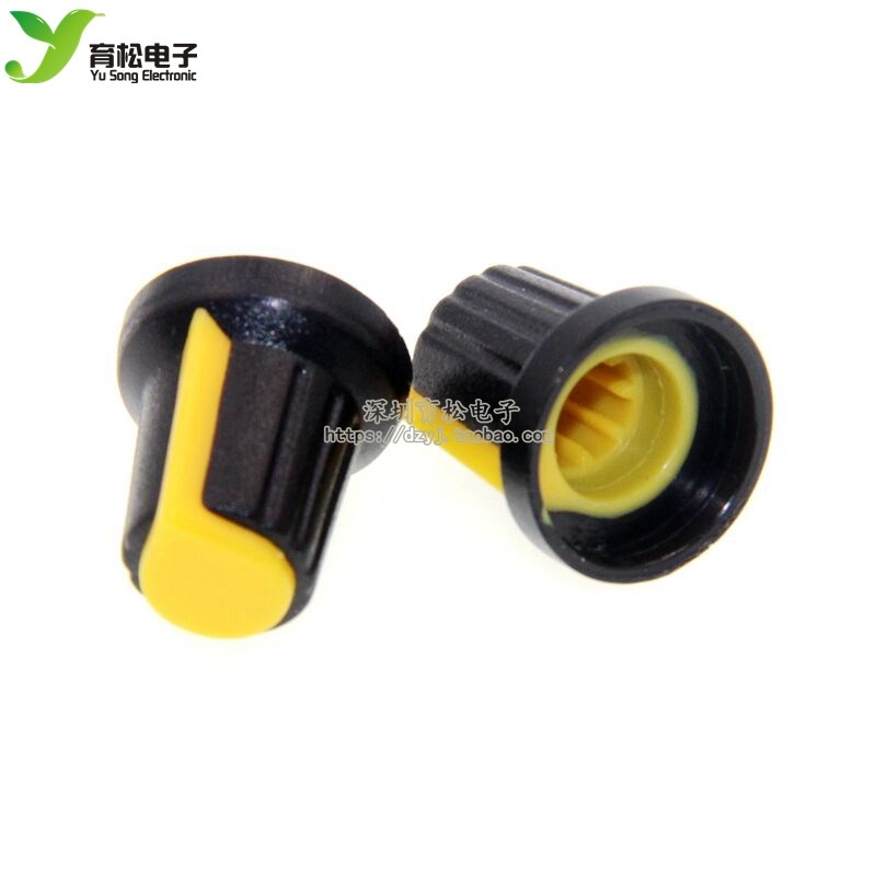 WH148旋钮 塑料旋钮 梅花柄15X17mm AG2 电位器功放旋钮