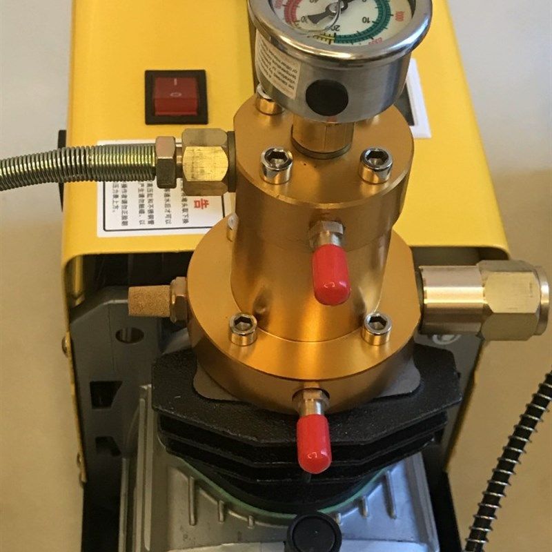 钢铁侠高压打气机30mpa 高压打气泵40mpa小型充气泵 电动单缸水冷