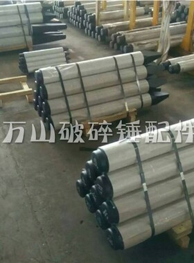 挖土机破碎锤钎杆耐磨炮头炮钎68 70 75 85 100 破碎锤配件钻杆