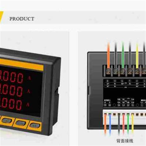 新2022XJ9100E电力网络仪表zXJ9100F商贸多功能电表三相电流电压