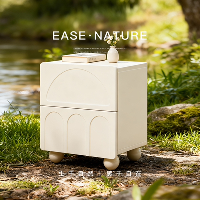 已夏法式奶油风卧室家用简约创意烤漆设计师儿童卧室家用床头柜