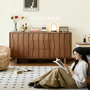 已夏中古风复古林漪栖风斗柜高端卧室收纳置物柜客厅储物餐边侘寂