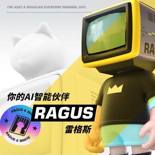 奇妙比雷格斯AI智能机器人潮玩手办桌搭摆件