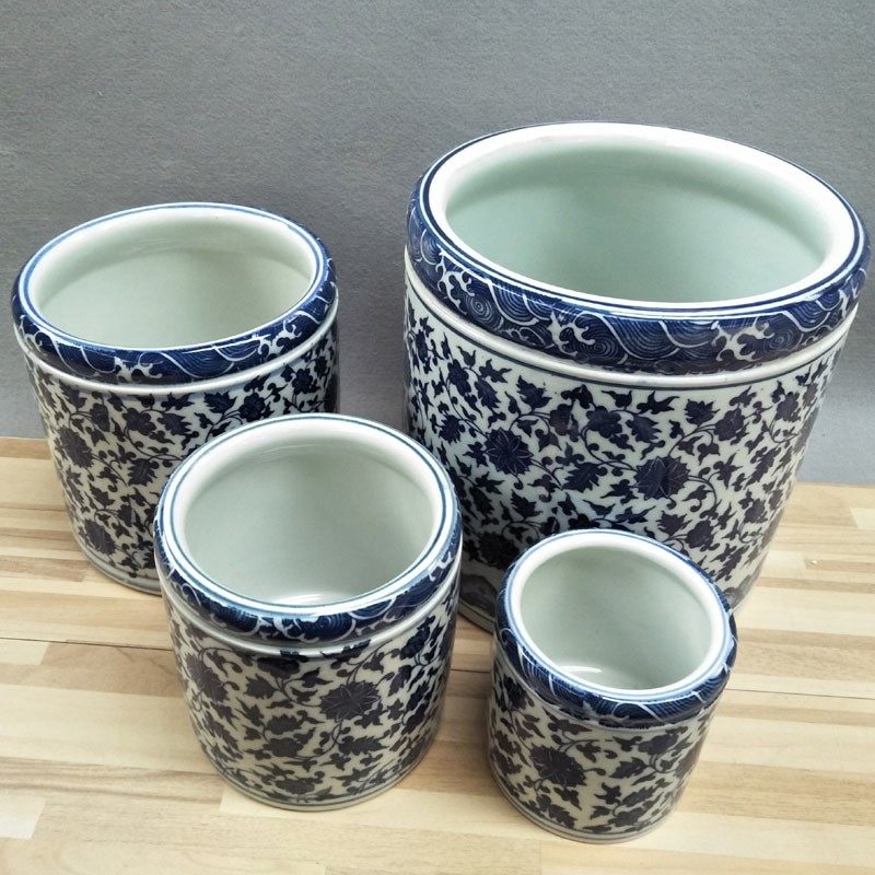 Large ceramics thickening student Blue and white porcelain Jingdezhen pen container to work in an office Man Room Supplies writing brush Cupping Studyin the Storage consolidation , Home Storage appliances , Storage tank , Pen case  category - from Buy2taobao.com to provide professional Taobao agent buy service