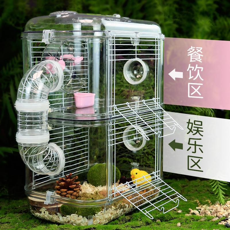 花螗季仓鼠笼子超大别墅豪华双层笼易清理金丝熊专用笼子大号全套