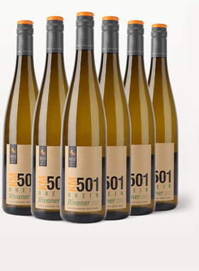 德国雷瓦那KM501半甜白葡萄酒莱茵雷柏行六支箱装原瓶进口750ml