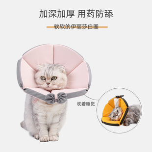 伊丽莎白圈猫咪软狗狗头套防咬防舔透气绝育皮肤病脖圈套宠物驱虫