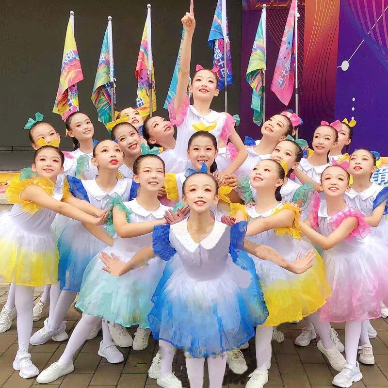 舞蹈其他儿童舞女女童演出服