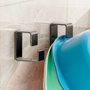 免打孔脸盆挂钩神器卫生间洗脸洗澡盆壁挂收纳架子浴室置物架墙上