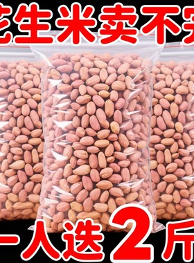 河南花生大颗粒生花生米白沙新货花生仁农家精选粉红无壳新鲜当季