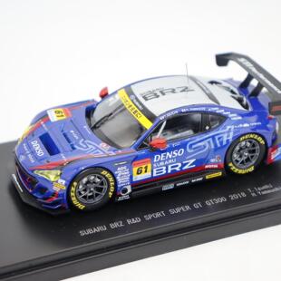 EBBRO 1/43合金车 SUPER GT300 2018 Subaru BRZ 斯巴鲁赛车模型
